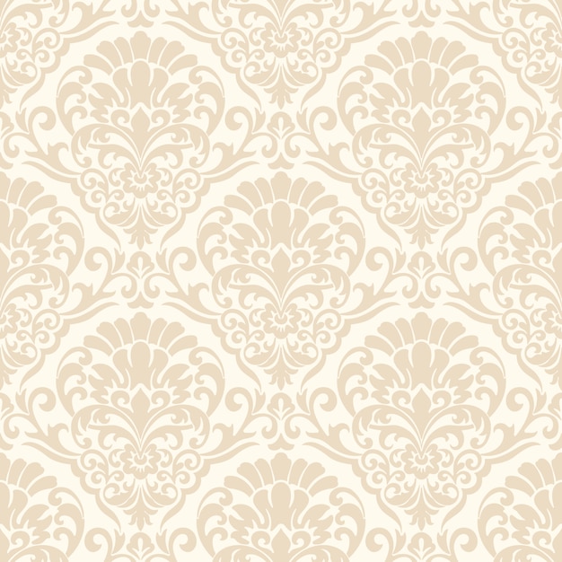 Free Vector damask seamless patter