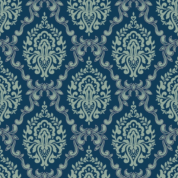 Damask seamless pattern background