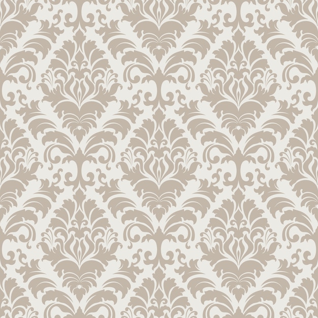 Free Vector damask seamless pattern background