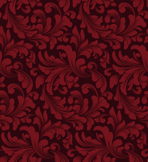 Damask seamless pattern