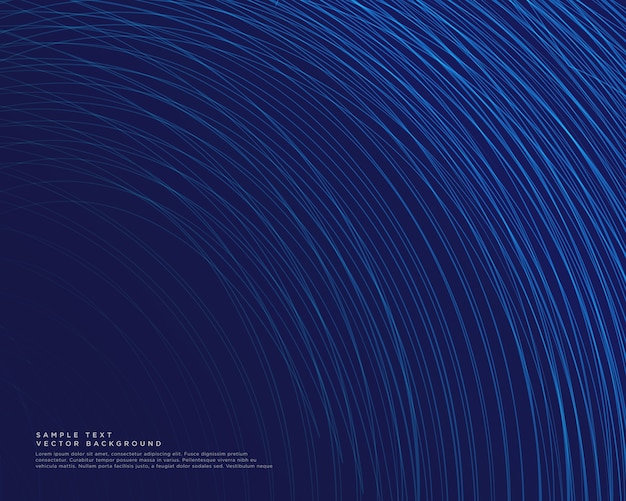 Free Vector dark background with blue curve lines vector