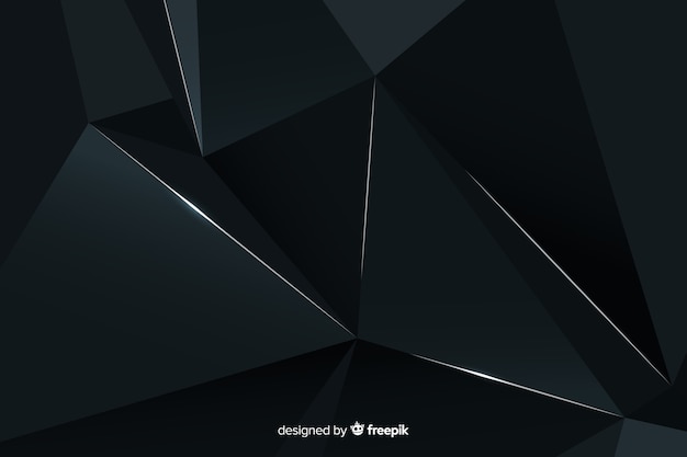 Free Vector dark polygonal background