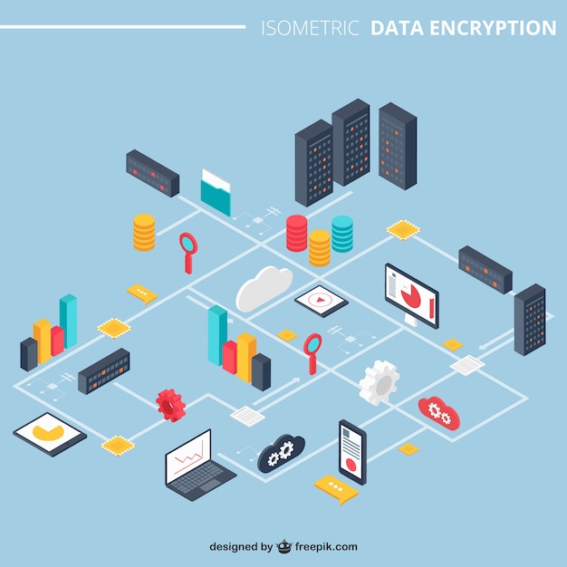 Free Vector data encryption