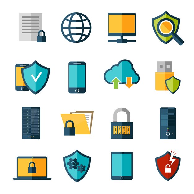 Data Protection Icons Set