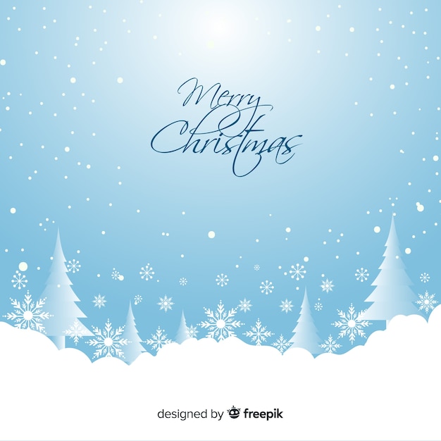 Free Vector dazzling pines christmas background