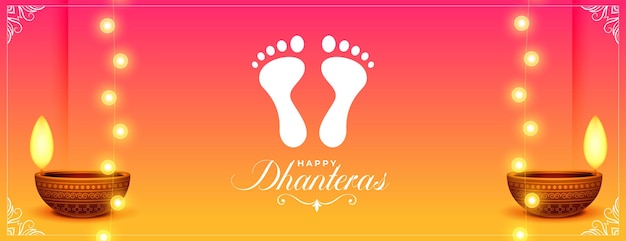 Free Vector decorative happy dhanteras event wallpaper celebrate festival in style vector