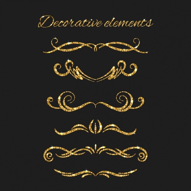 Free Vector decorative ornaments collection