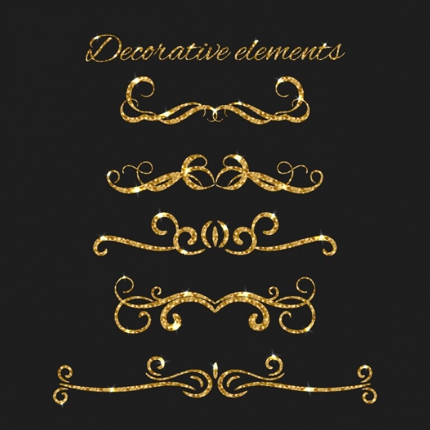 Free Vector decorative ornaments collection