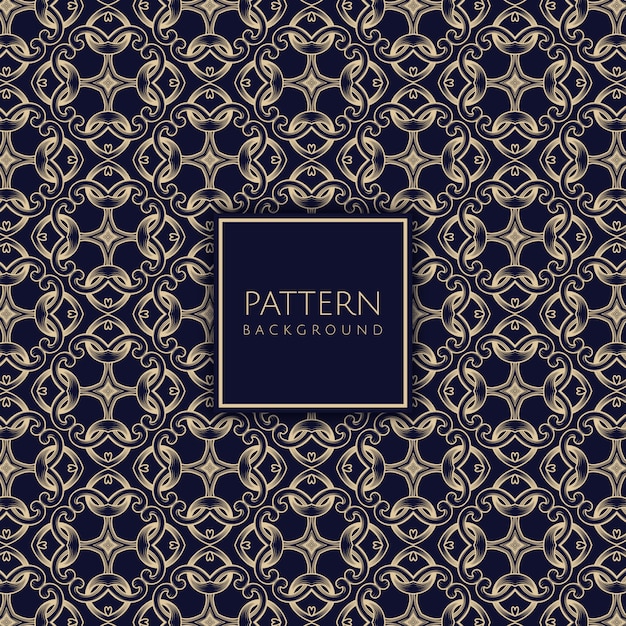 Free vector decorative pattern blue and gold