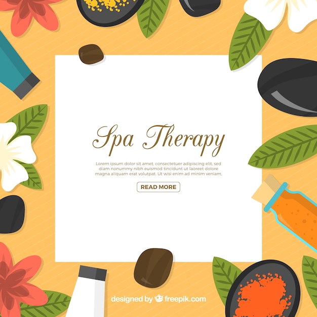 Free Vector decorative spa background