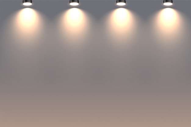 Free Vector decorative wall spotlights falling from above background