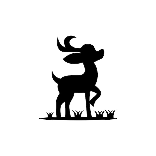 Deer Silhouette design template