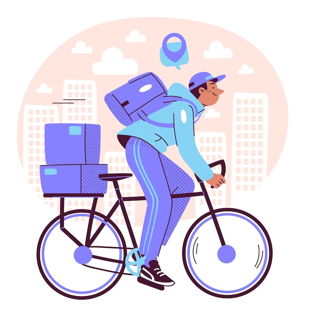 Free Vector delivery concept illustration