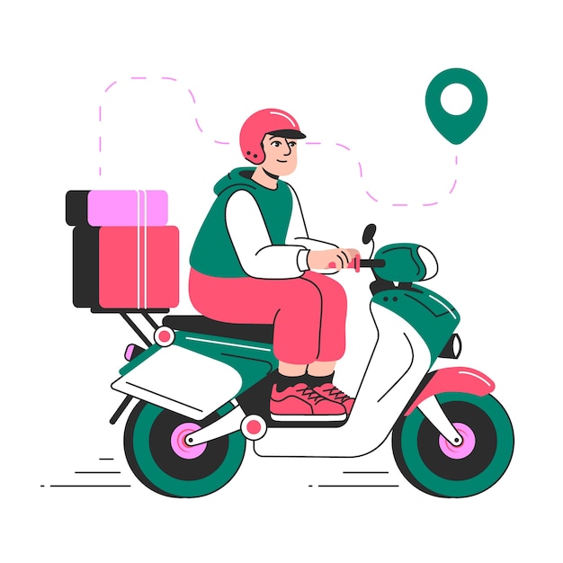 Free Vector delivery concept illustration