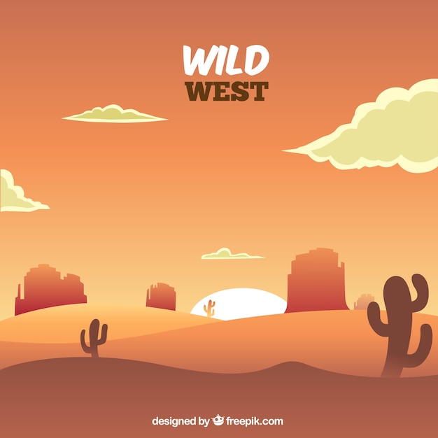 Free Vector desert background with rocky mountains