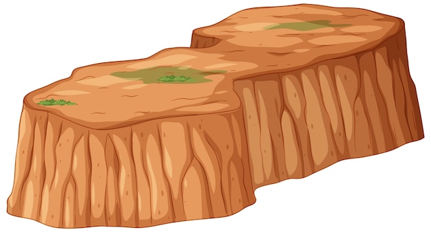 Free Vector desert plateau vector illustration