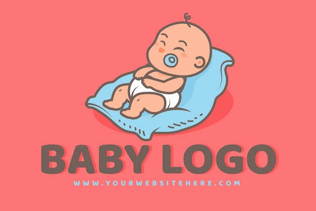 Detailed baby logo