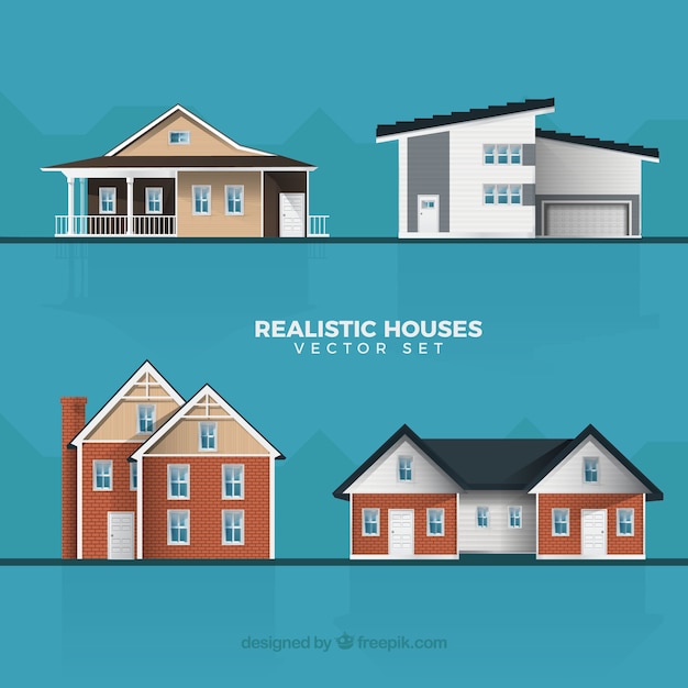 Free vector detailed house pack