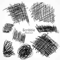 Free vector different scribbles