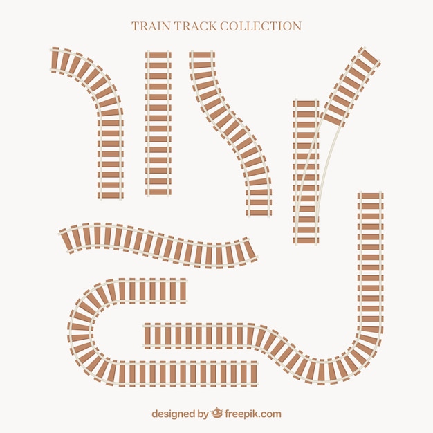 무료 Vector 다른 기차 트랙 수집