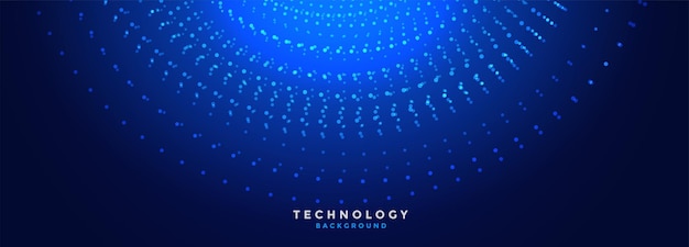 Free vector digital web technology blue background for ai innovation