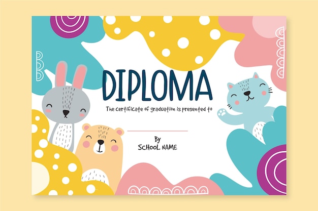 Diploma template theme