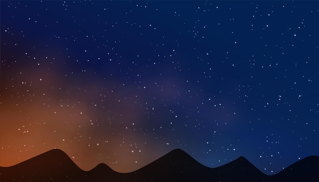 Free Vector discover the science secret with starry night sky wallpaper