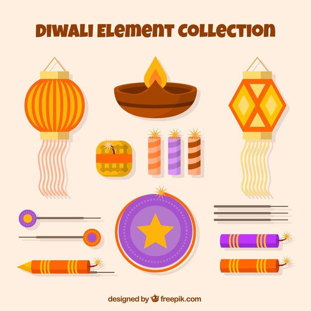 Diwali elements collection