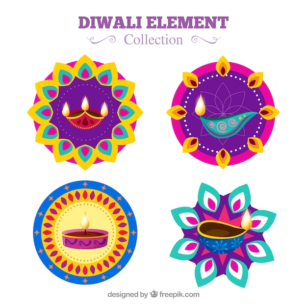 Diwali elements collection