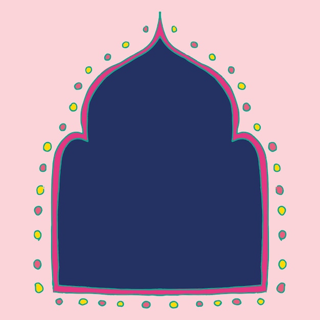 Free Vector diwali indian rangoli vector frame design