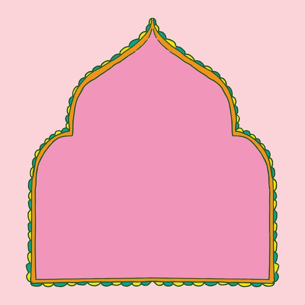 Free Vector diwali indian rangoli vector frame design