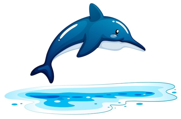 Free Vector a dolphin