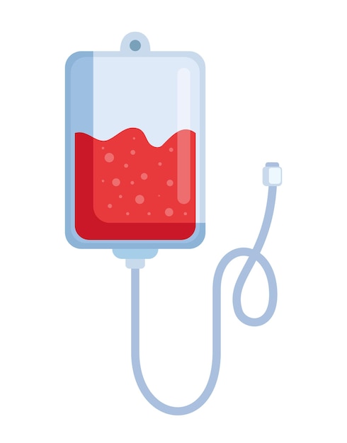 Free Vector donation blood bag hanging icon