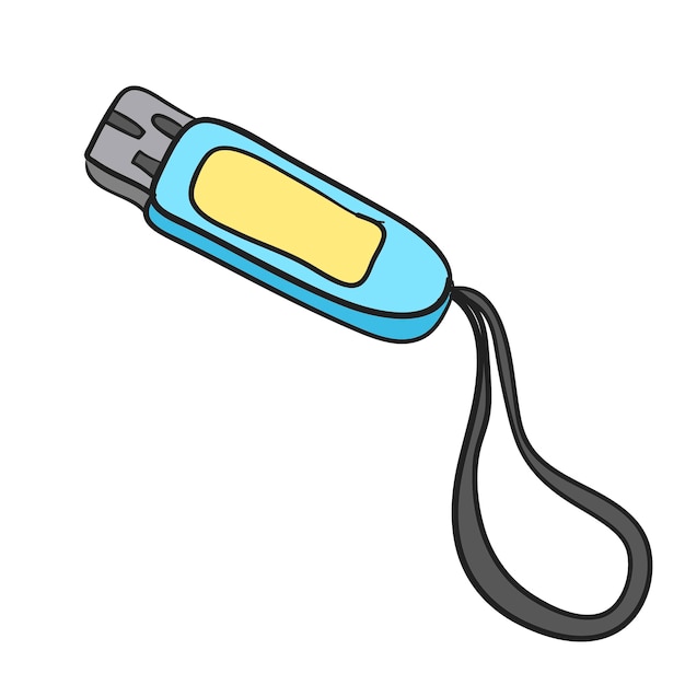 Free Vector doodle of flash drive vector icon