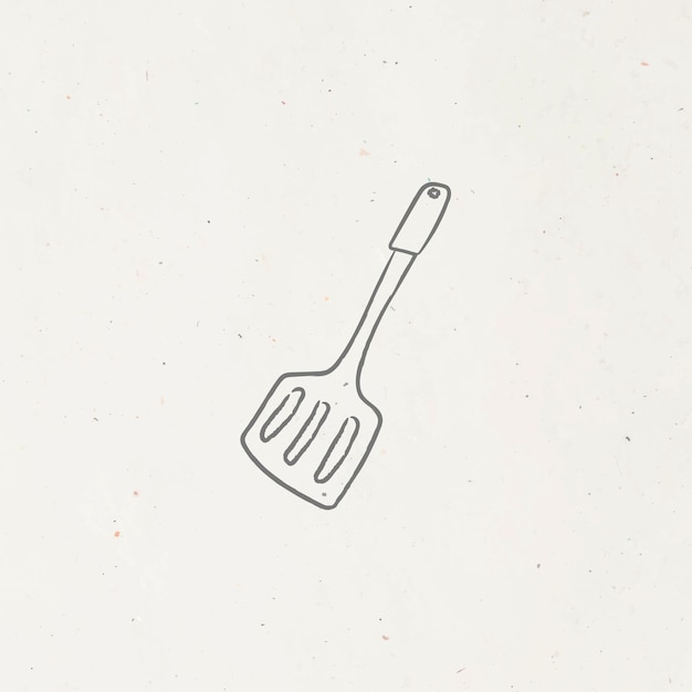 Free Vector doodle kitchen spatula vector