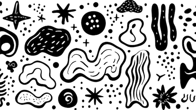 Free vector doodle seamless pattern