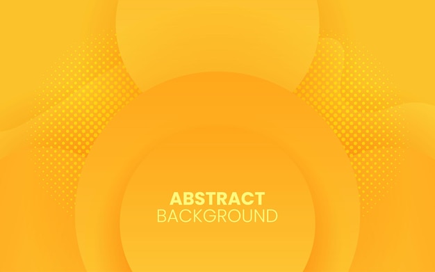 Dynamic fluid abstract background Orange color 3D style vector