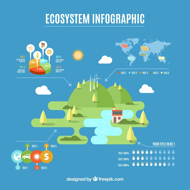 Free Vector ecosystem infographic design