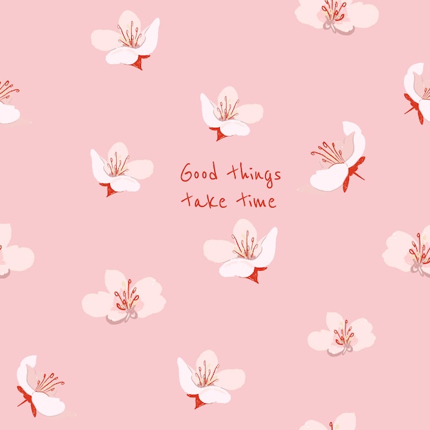 Free Vector editable floral aesthetic template for social media post with inspirational quote