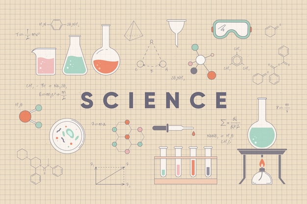 Free Vector educational science concept