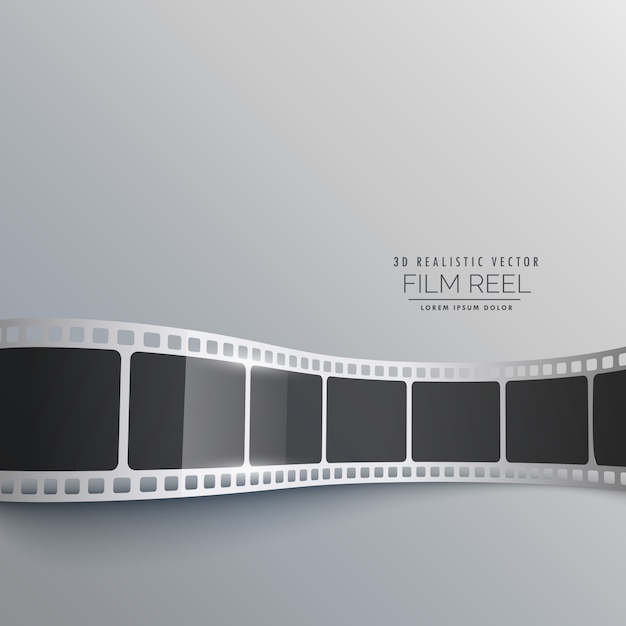 Free Vector elegant 3d film strip