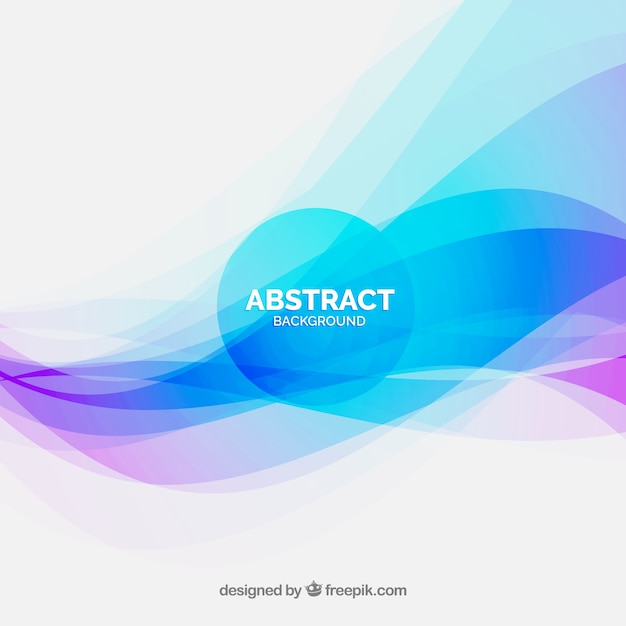 Free Vector elegant abstract background with colorful waves