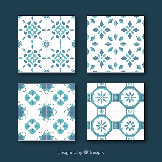 Free vector elegant flat tile set