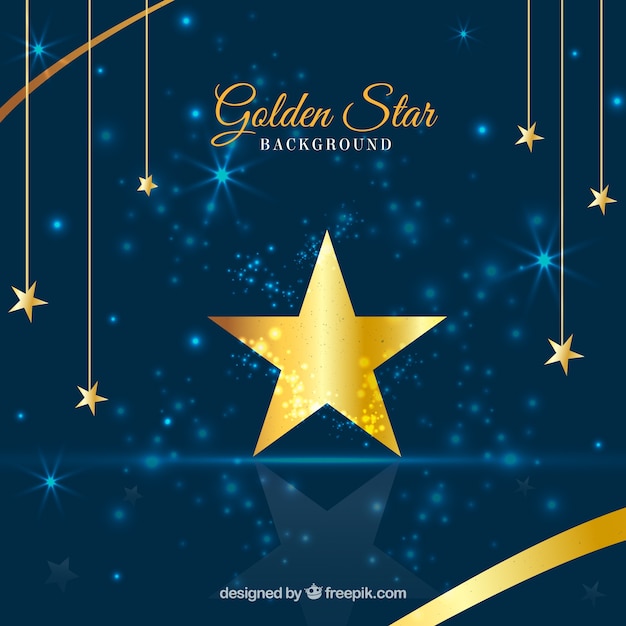 Free Vector elegant hanging star background