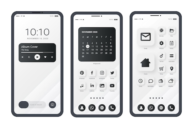 Elegant home screen