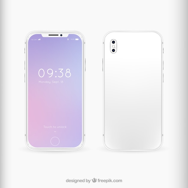 Free vector elegant mobile