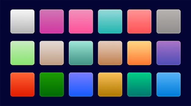 Free Vector elegant set of colorful web gradients