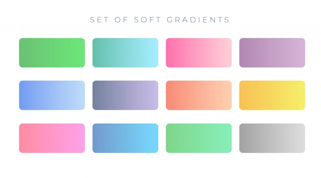 Free vector elegant soft color gradient swatches