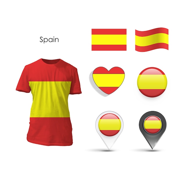 Free Vector elements collection spain design