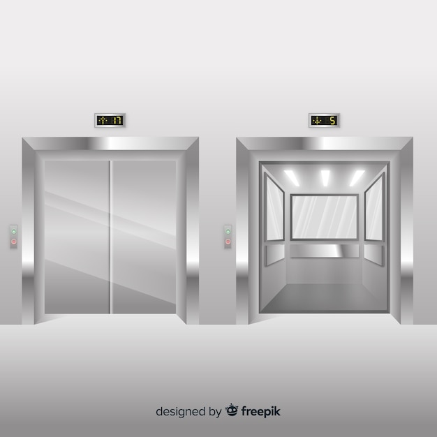 Free Vector elevators set